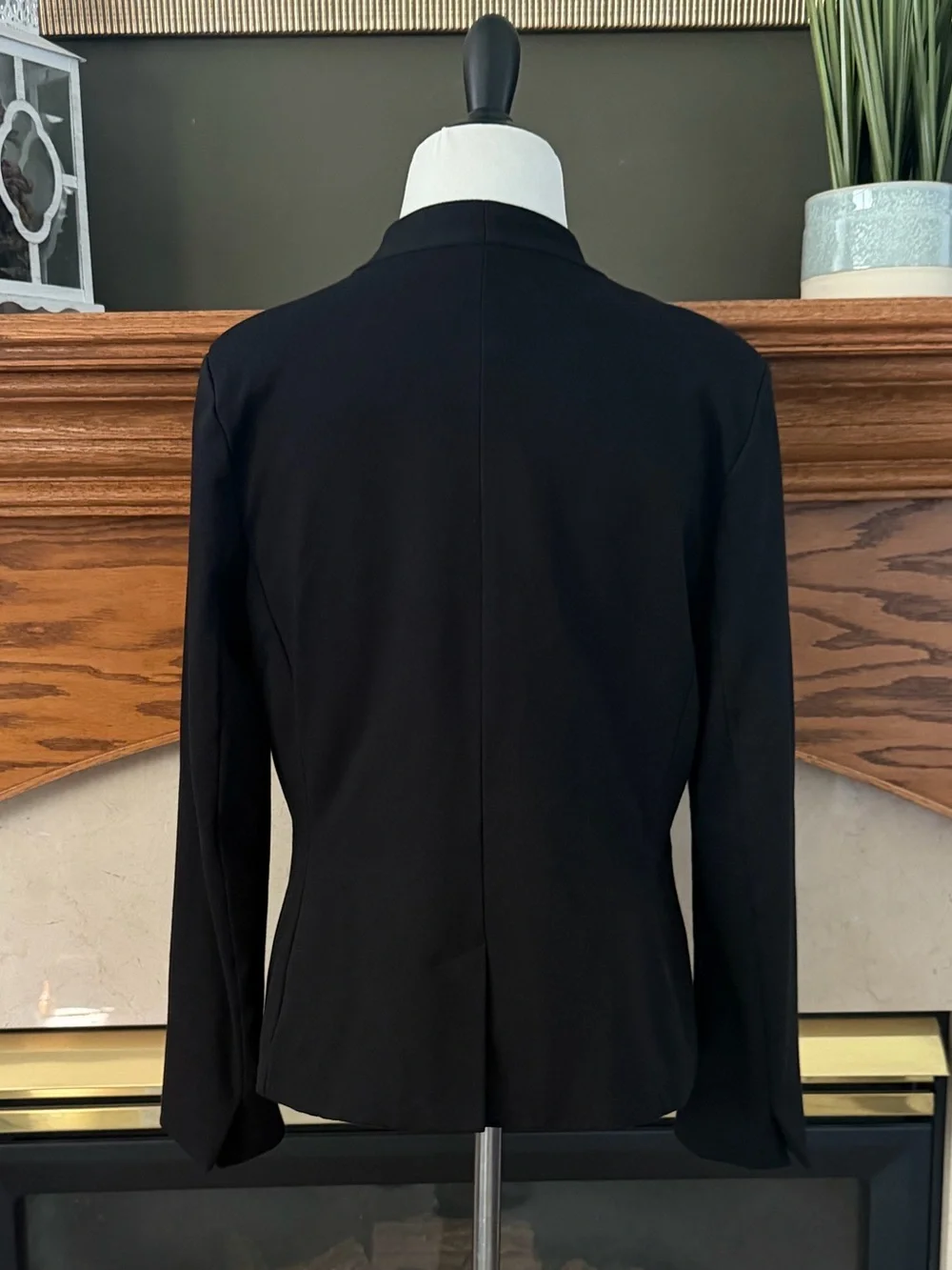 Skies are Blue Women's Black Open Front Blazer Jacket Size Medium NWOT